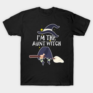 Im the Aunt Witch Shirt Halloween Matching Group Costume T-Shirt